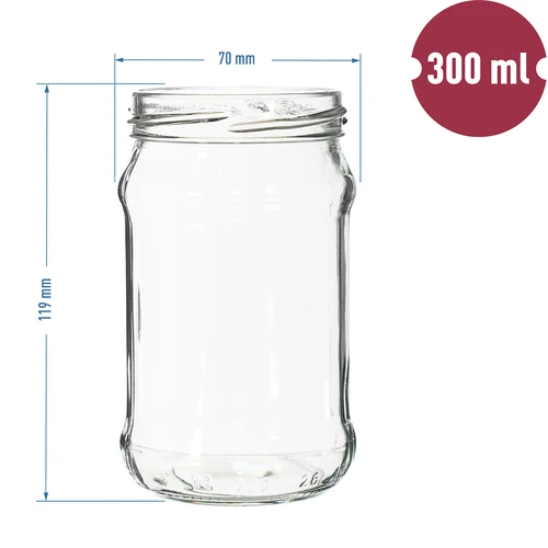 Borcan TO 300 ml fi 66 - pachet de 12 buc. - 7