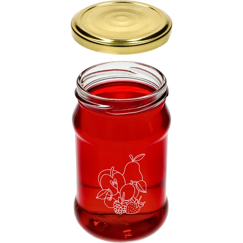 Borcan TO 300ml cu imprimare - mix de fructe și capac fi66/4 - 3 buc. - 5
