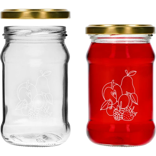 Borcan TO 300ml cu imprimare - mix de fructe și capac fi66/4 - 3 buc. - 4