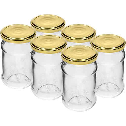 Borcan TO 300ml cu imprimare - mix de fructe și capac fi66/4 - 6 buc. - 2