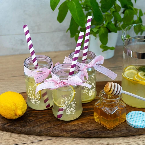 Borcan TO 300ml cu imprimare - mix de fructe și capac fi66/4 - 6 buc. - 7