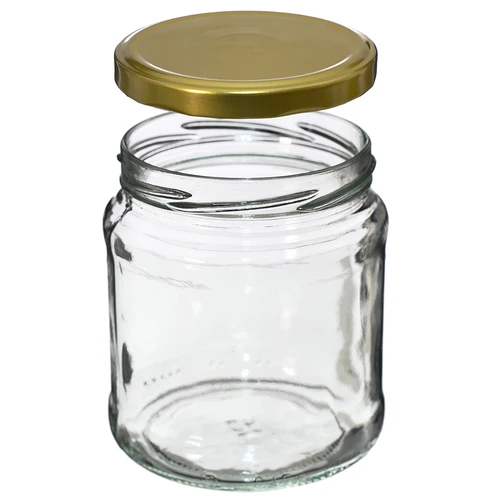 Borcan TO 500 ml cu capac auriu fi82/6 - 6 buc. - 2
