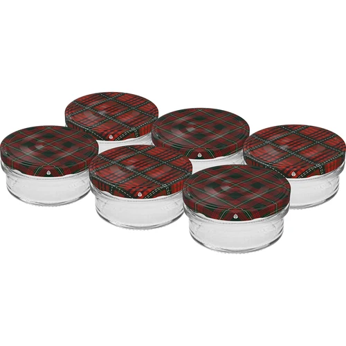 Borcan TO 65 ml cu capac colorat fi66 - 6 buc.