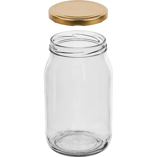 Borcan TO 900 ml cu capac auriu fi 82/6 - 6 buc. - 4