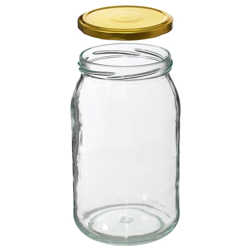 Borcan TO 900 ml cu capac auriu fi 82/6 - 6 buc. - 5
