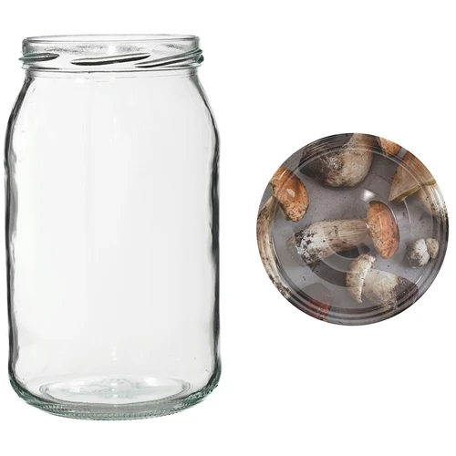 Borcan TO 900 ml cu capac colorat fi82/6 - 6 buc. - 6