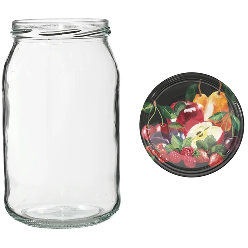 Borcan TO 900 ml cu capac colorat fi82/6 - 6 buc. - 11