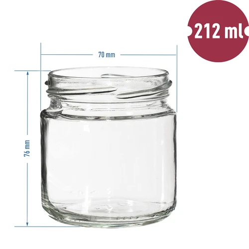 Borcan twist-off 212 ml, fi 66 - 12 buc. - 7