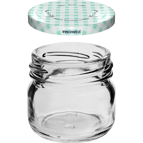 Borcan twist-off 30 ml cu capac colorat fi 43 - 10 buc. - 3