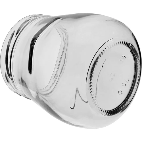 Borcan twist-off 500ml "Amforă Răsturnată" cu capac vișiniu fi 82/6, 6 buc. - 7