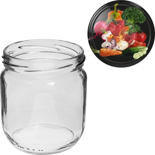 Borcane TO Gurken 425 ml cu capac colorat fi 82/6 - 6 buc. - 5