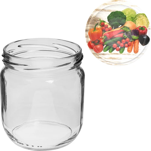 Borcane TO Gurken 425 ml cu capac colorat fi 82/6 - 6 buc. - 6