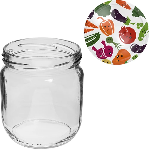 Borcane TO Gurken 425 ml cu capac colorat fi 82/6 - 6 buc. - 7