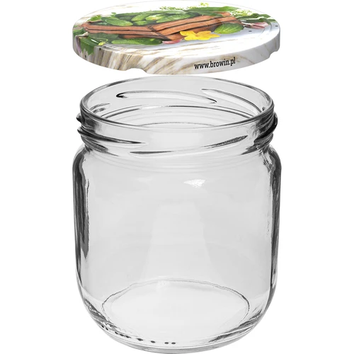 Borcane TO Gurken 425 ml cu capac colorat fi 82/6 - 6 buc. - 2