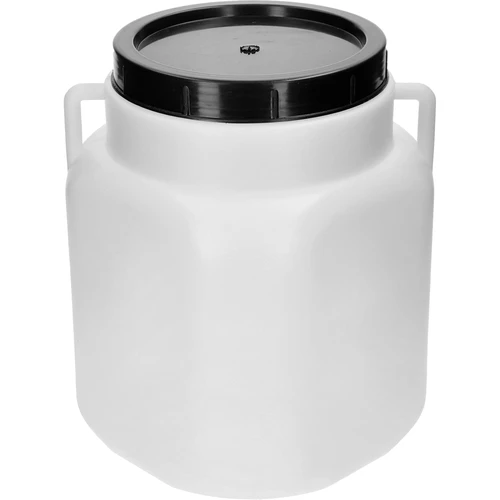 Butoi Pătrat de 20 L, alb, cu mânere, Sterk