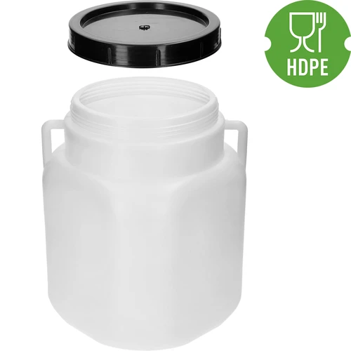 Butoi Pătrat de 20 L, alb, cu mânere, Sterk - 4