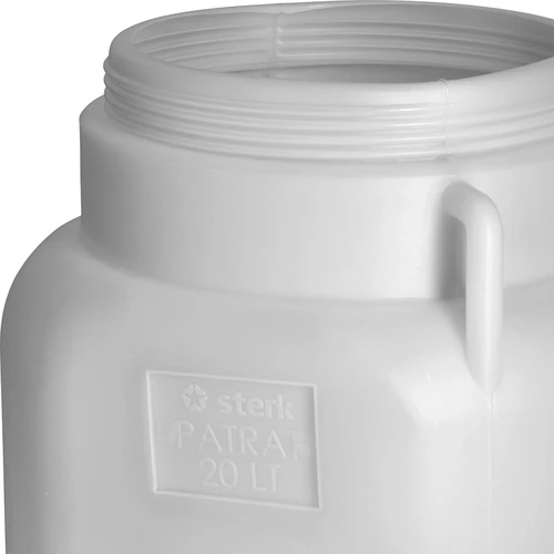 Butoi Pătrat de 20 L, alb, cu mânere, Sterk - 8