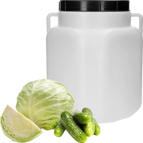 Butoi Pătrat de 30 L, alb, cu mânere, Sterk - 3