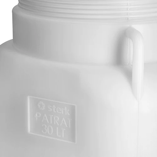 Butoi Pătrat de 30 L, alb, cu mânere, Sterk - 8