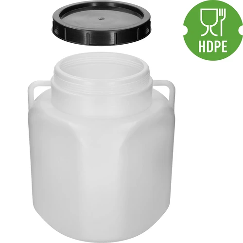 Butoi Pătrat de 40 L, alb, cu mânere, Sterk - 4