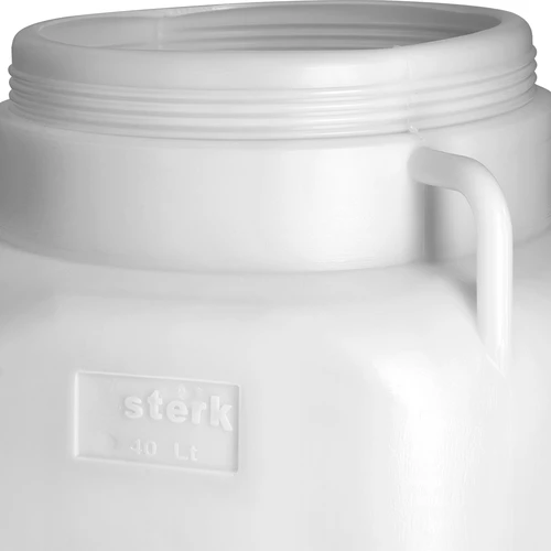 Butoi Pătrat de 40 L, alb, cu mânere, Sterk - 8