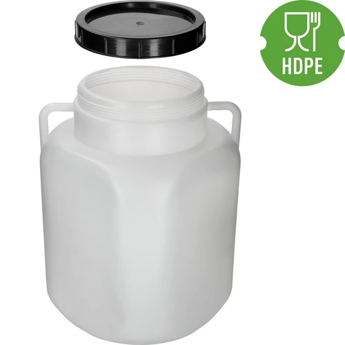 Butoi Pătrat de 50 L, alb, cu mânere 50 L - 4