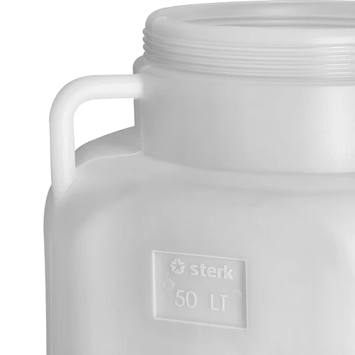 Butoi Pătrat de 50 L, alb, cu mânere 50 L - 8
