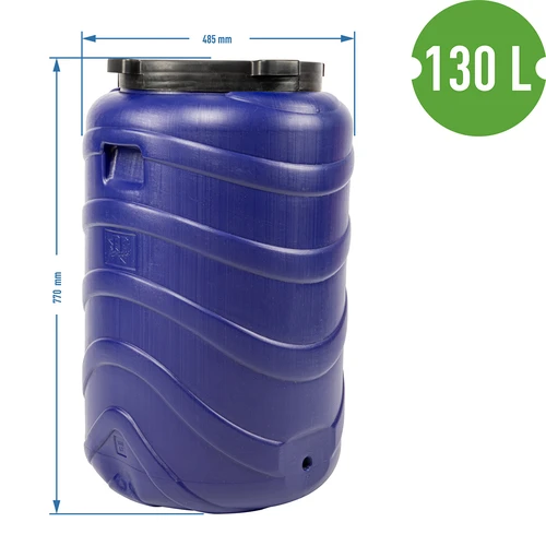 Butoi pentru murături 130 L albastru - 9