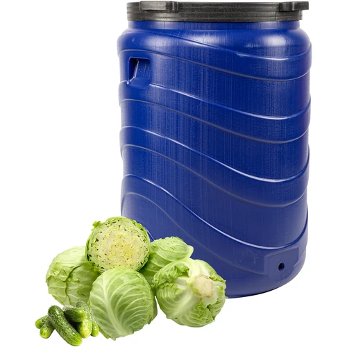 Butoi pentru murături 240 L albastru - 3