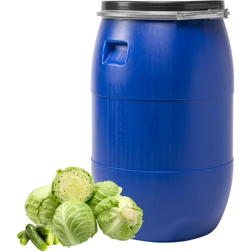 Butoi pentru varză 85 L, cu cerc de presiune, albastru, Sterk - 2