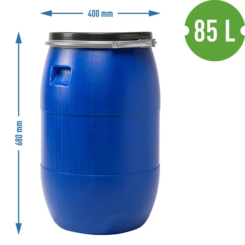 Butoi pentru varză 85 L, cu cerc de presiune, albastru, Sterk - 9