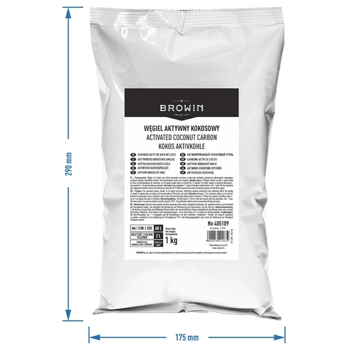 Cărbune activ de cocos 1 kg x 4 - set - 5