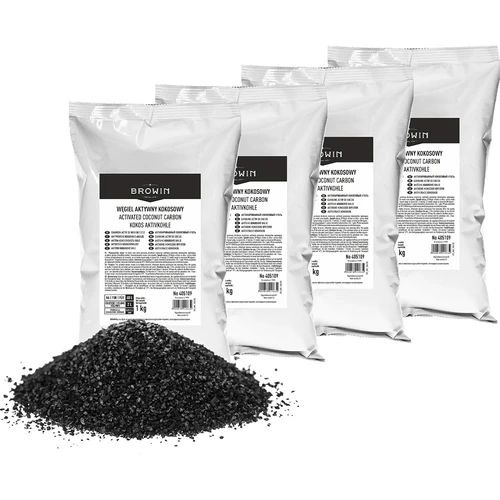 Cărbune activ de cocos 1 kg x 4 - set