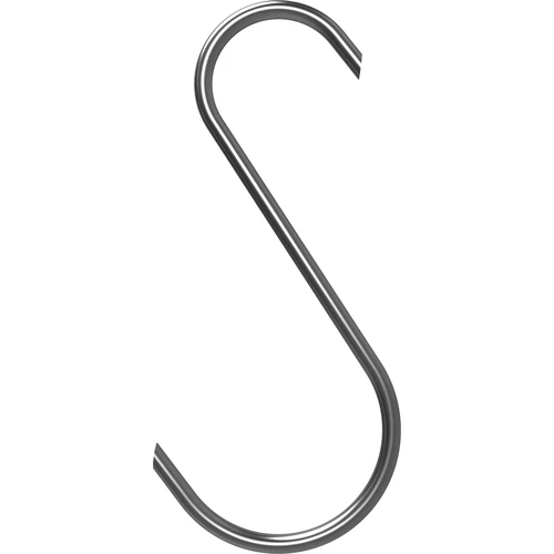 Cârlige pentru afumare – tip S, tăiate la 45°, 5 mm x 150 mm, set 5 buc. - 4