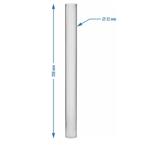 Cilindru gradat din material plastic pentru măsurători cu instrumente de măsurare a lichidelor, 25 cm - 3