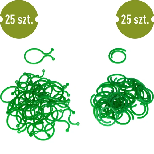 Cleme din plastic pentru prinderea plantelor, mix 50 buc. - 2