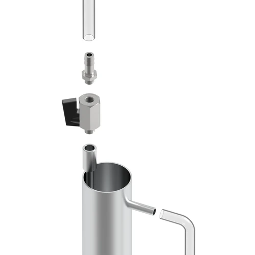 Coloană de filtrare premium din oțel inoxidabil, cu accesorii și cărbune activ incluse - 3