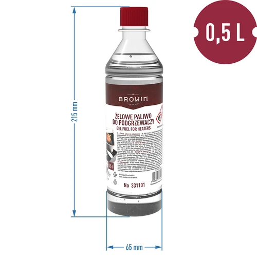 Combustibil gel pentru încălzitoarele afumătoare 0,5 L - 2