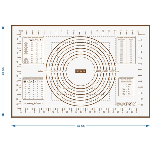Covor de silicon – planșetă cu imprimare: șabloane și calculator culinar - 6
