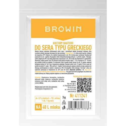 Culturi bacteriene pentru brânză grecească