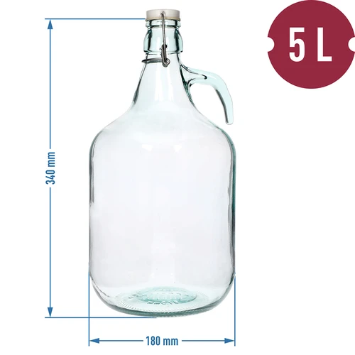 Damigeană Dama 5L cu închidere din sârmă - 4