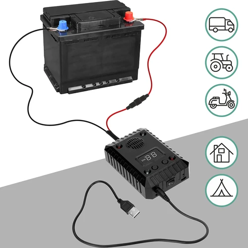 Alungător pentru jderi și rozătoare, pentru mașini și încăperi (ultrasunete + LED) - 12