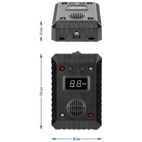 Alungător pentru jderi și rozătoare, pentru mașini și încăperi (ultrasunete + LED) - 13