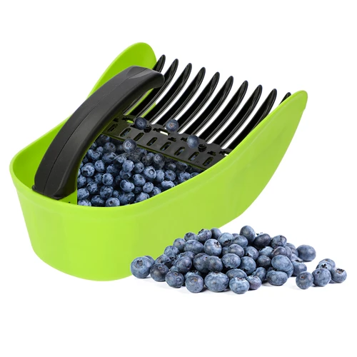 Dispozitiv de cules fructe mici, verde, din material plastic - 5