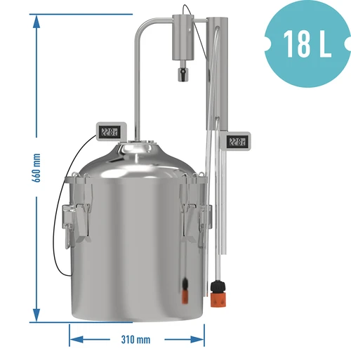 Distilator clasic Convex 18 L - 1 decantor - 8