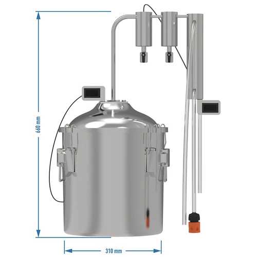 Distilator clasic Convex 18 L - 2 decantoare - 9