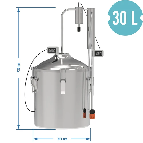 Distilator clasic Convex 30 L - 1 decantor - 8