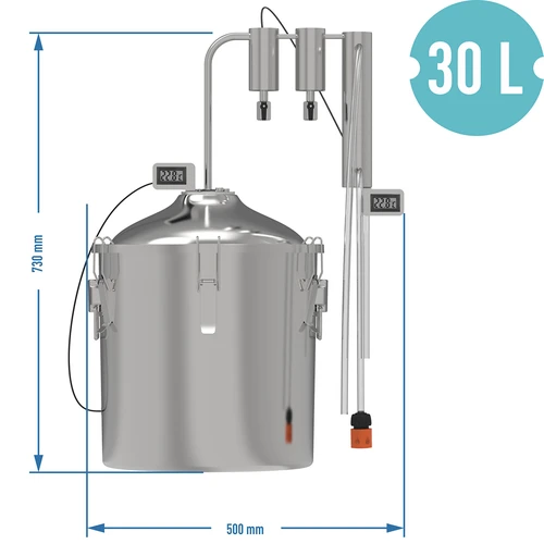 Distilator hawkSTILL 1.0 CONVEX 30 L - 2 decantoare - 9