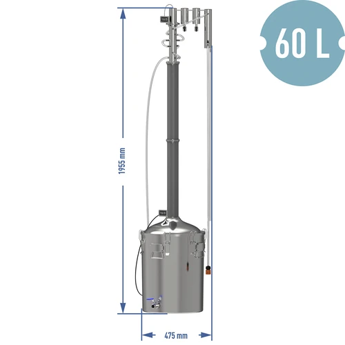 Distilator modular Convex electric 60 L - Perun XXL - 16