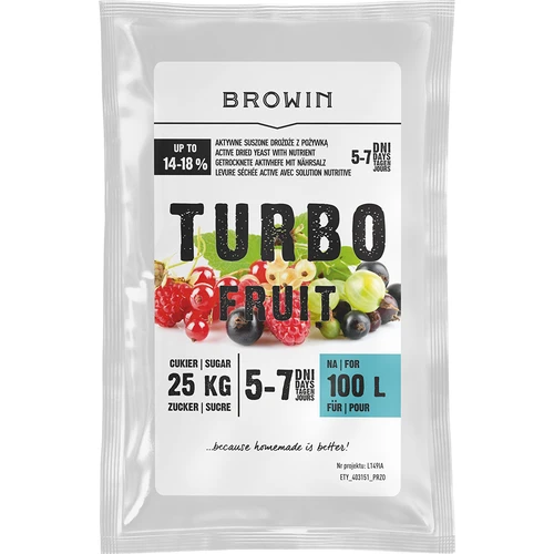Drojdie de vin Turbo Fruit 5-7 zile 100 L
